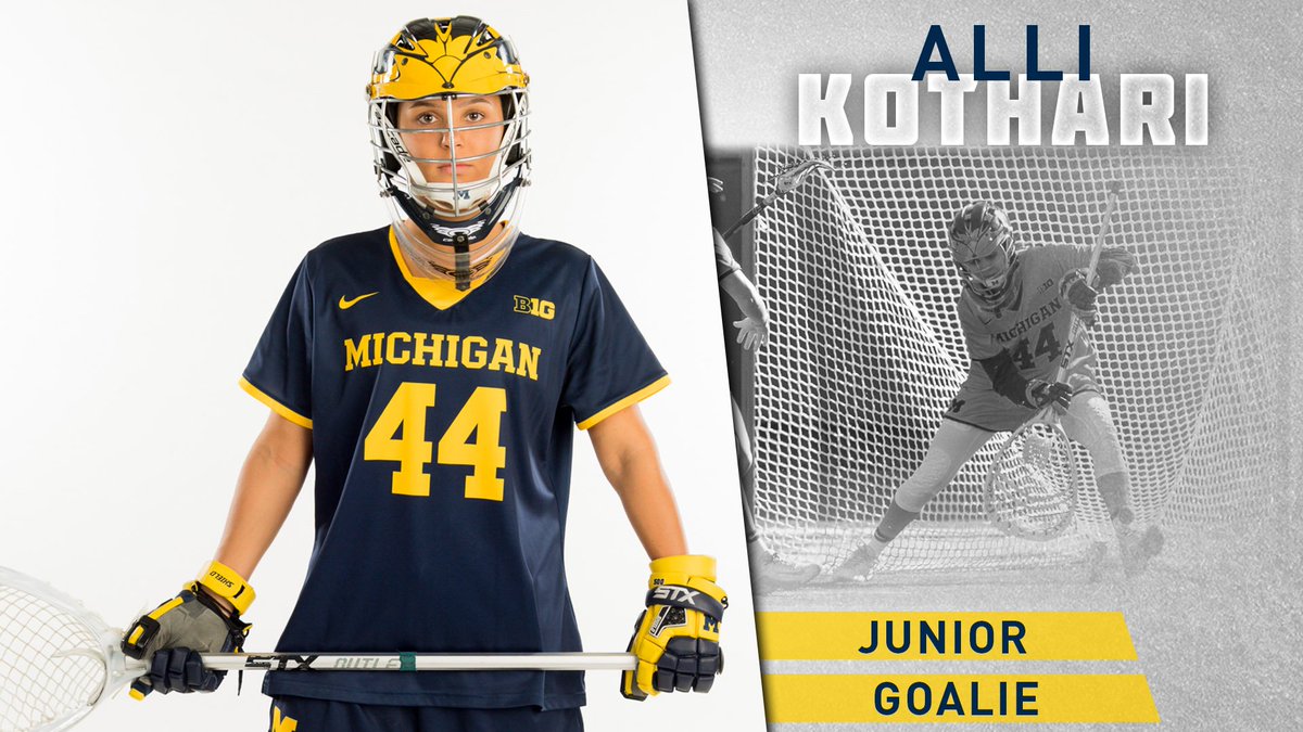 Alli Kothari has been a force to be reckoned with in the net for the Wolverines in the first half, recording six saves, including three on free-position shots. 

#GoBlue