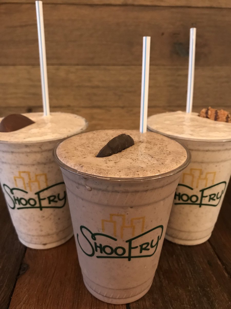 Girl Scout Cookie shakes on special this weekend... Thin Mints, Samoas, and PB Patties
