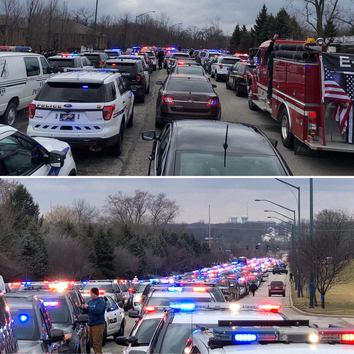 Hilliard_Police's tweet photo. This is what it looks like when law enforcement comes together. For @WestervillePD 💙🚔🚔🚔💙 https://t.co/vSgMpOb8kh