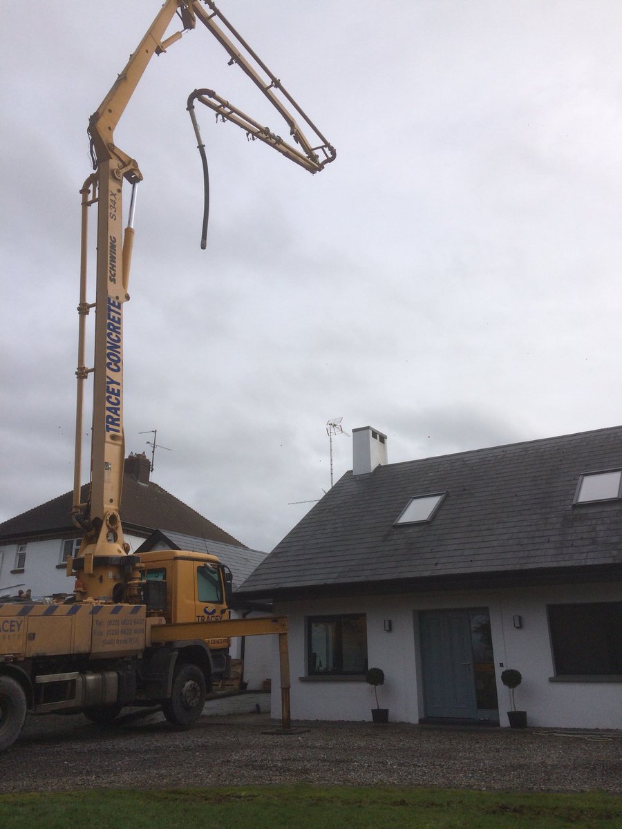 EcoSystemsSolar's tweet photo. Thanks to @Tracey_Concrete @collinsboyhi for getting into a tight spot this afternoon so we could get a base poured in a back garden for our client #nowheeling https://t.co/c6fhLh8dg0