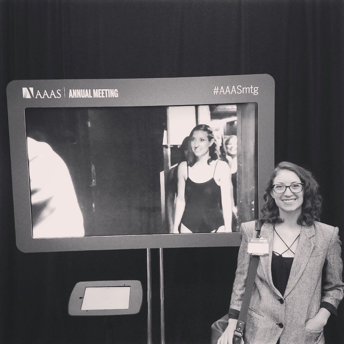 nancy_scherich's tweet photo. Still overjoyed to have seen my #mathdance video up on six different screens at the #AAASmtg ! #danceyourphd #math #dance #braids #scicomm #WomenInSTEM #STEAM https://t.co/utPu8XY2W8