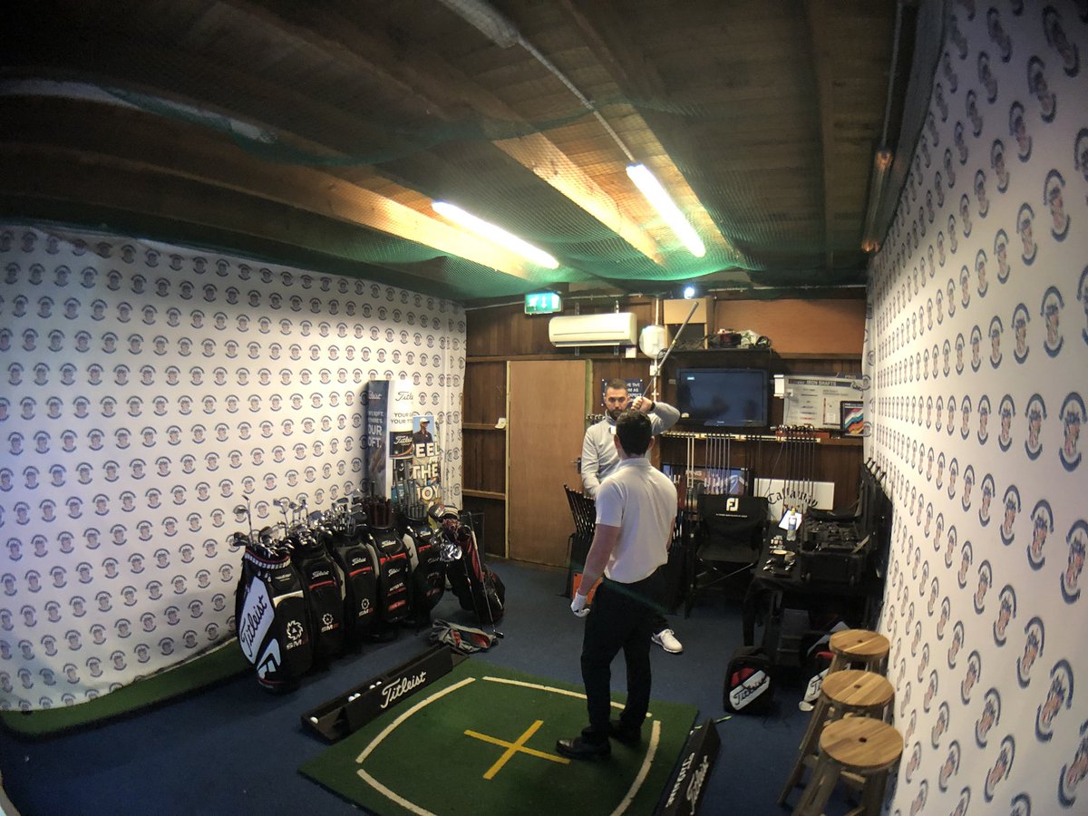 DavyhulmeGolf's tweet photo. Awesome fitting experience from Nick Sharples today, golfers of all levels provided with expert custom fit and education on Titleist products. Thanks a lot @TitleistEurope @1Sharpy7 #Titleist917 #818Hybrids #718Irons #SM7 #ScottyCameron #ProV1. https://t.co/j30ssGxxVQ