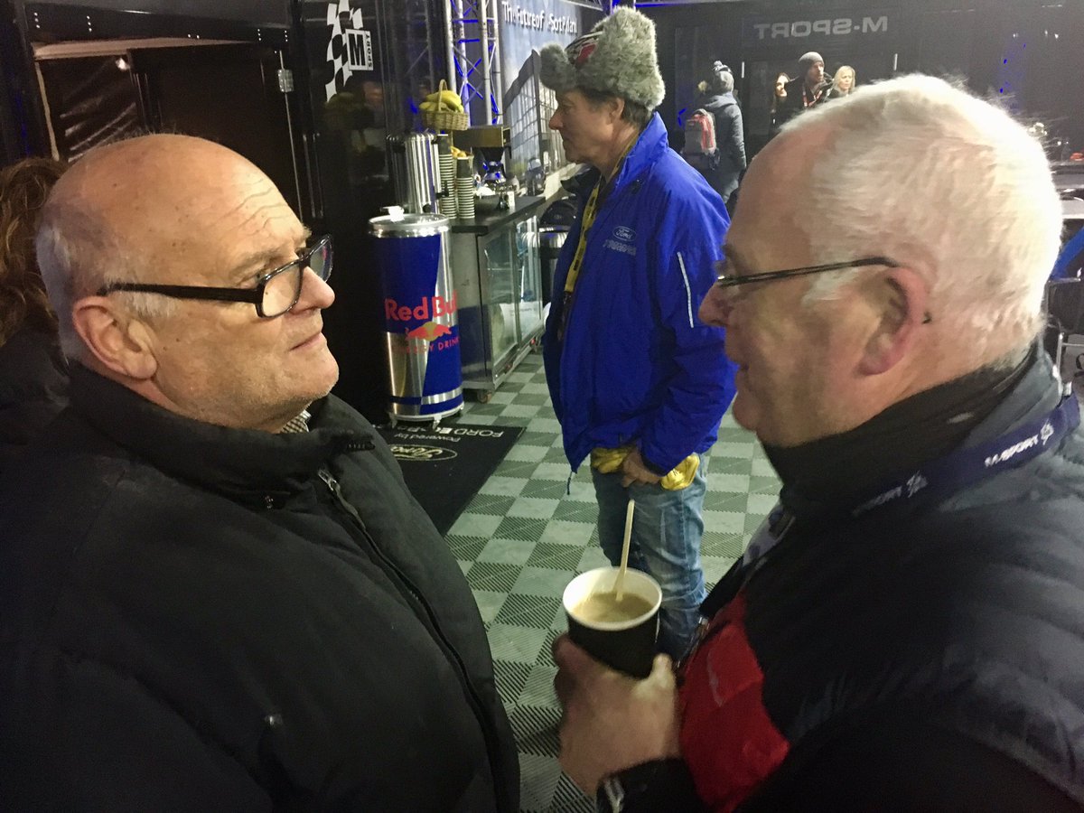 Rallying legends both... The original Stig (Mr Blomqvist) meets <a href="/rallytravel/">rallytravel.com</a> Escorted Tour guest and Irish rallying legend Kenny McKinstry.  <a href="/RallySweden/">Rally Sweden</a>