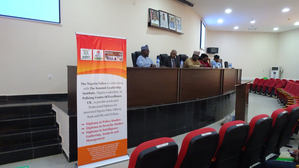 SummitLI's tweet photo. Declaring the Course Open by DIG Emmanuel Inyang, Deputy Inspector  General, Training Department, Nigeria Police Force @ Finance Building,  Nigeria Police Force, Headquarters, Abuja. 10th February, 2018. https://t.co/rLSHa8qlNz