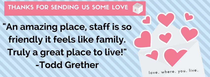 401Lofts's tweet photo. We love our residents! Thanks for sending us some love, Todd! Xo #LoveWhereYouLive #Love #401LOFTS #401Familu #BestInAkron #Xoxo https://t.co/gRA6myd52Y