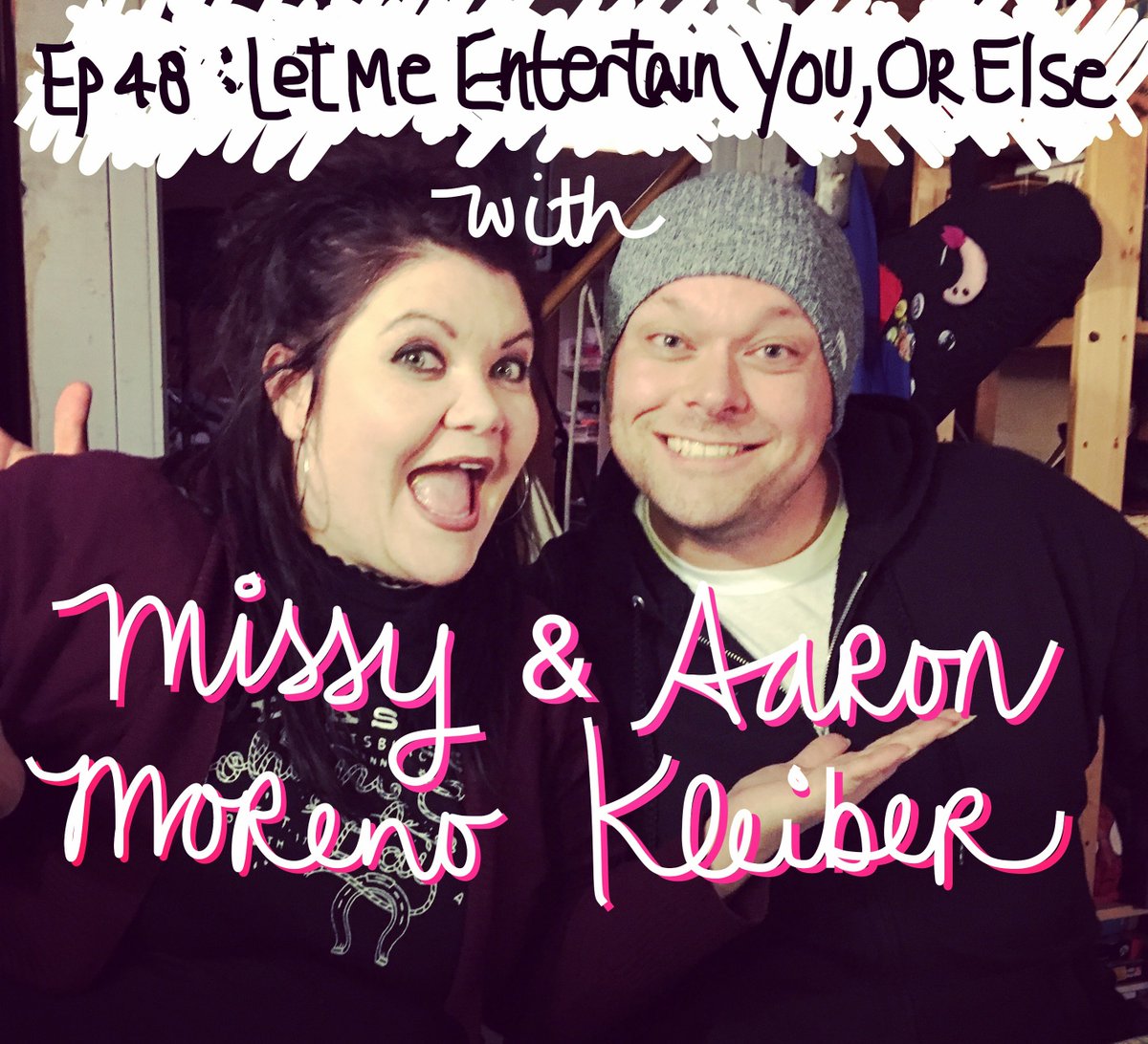 AddItUpPodcast's tweet photo. Why did @AaronKleiber &amp; @sikeitsmissy get into performing arts, anyway? As a fulfilling way to reach others and bring joy to their lives — or just to get laid? The latest episode exposes their true motives! 

https://t.co/0RCnXM7zQ1 https://t.co/jKvNgu3uYs