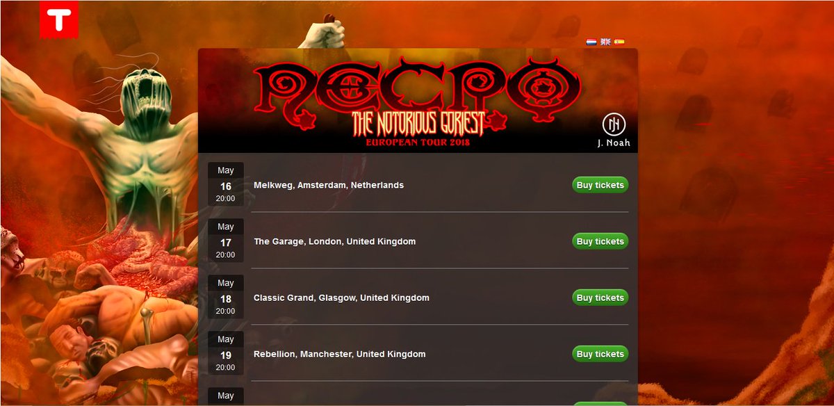 MBP06's tweet photo. #TheNotoriousGoriest European tour is coming, get your tickets visiting → https://t.co/83rrF3BJI5, @Necro_is_God @MRHYDEPLR #JNoah #Ticketlabel #PsychoLogicalRecords https://t.co/yG5oiLE7lj