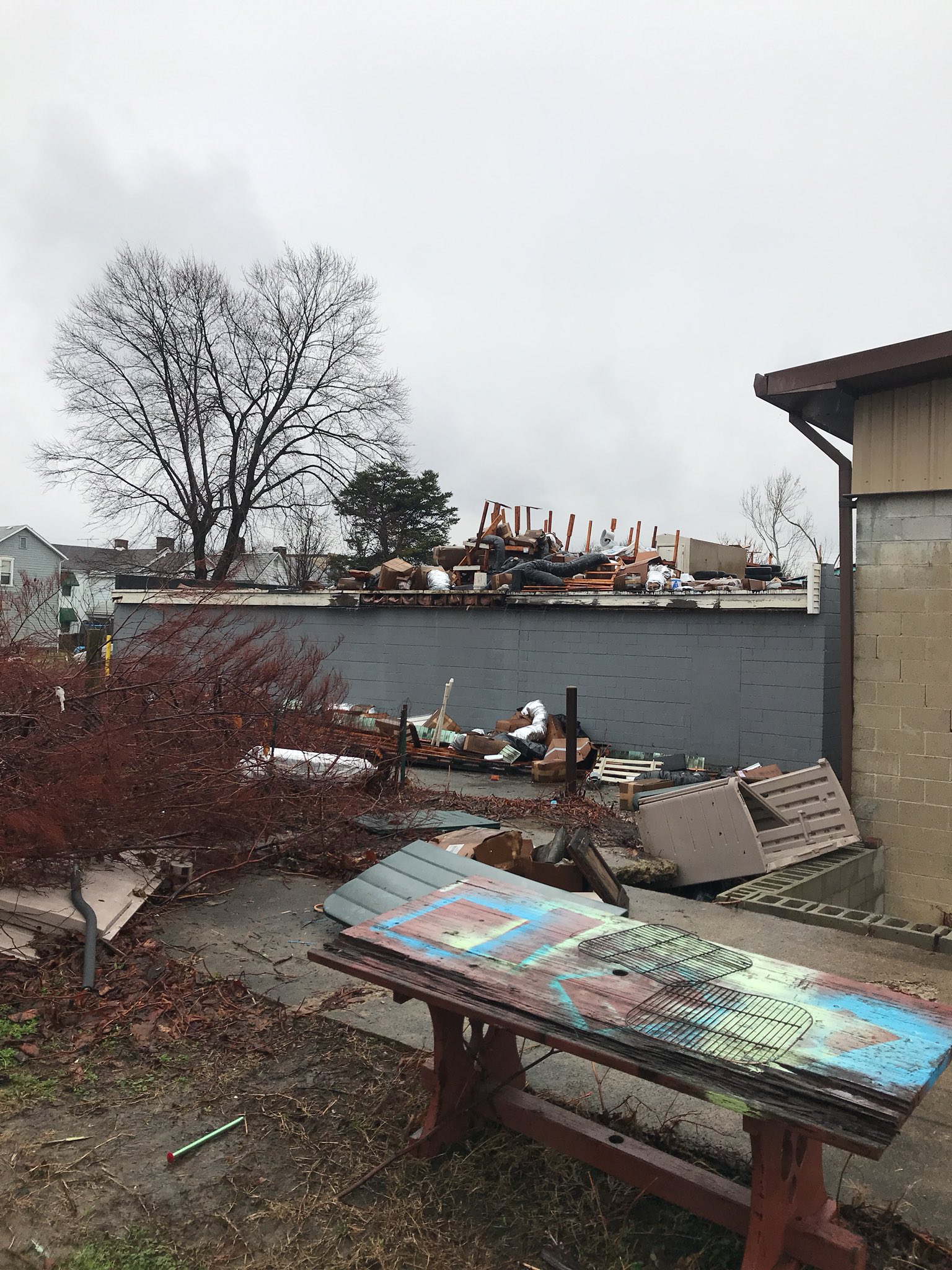 Rare tornado rips through Uniontown, Pennsylvania / Twitter