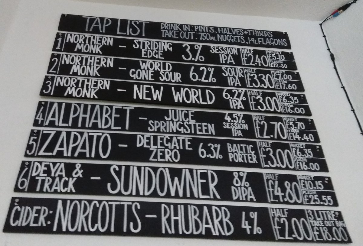 VesselPlymouth's tweet photo. Tap update:
Off @VerdantBrew Ferryman
On @zapatobrew Delegate Zero https://t.co/7cZSWBglBX
