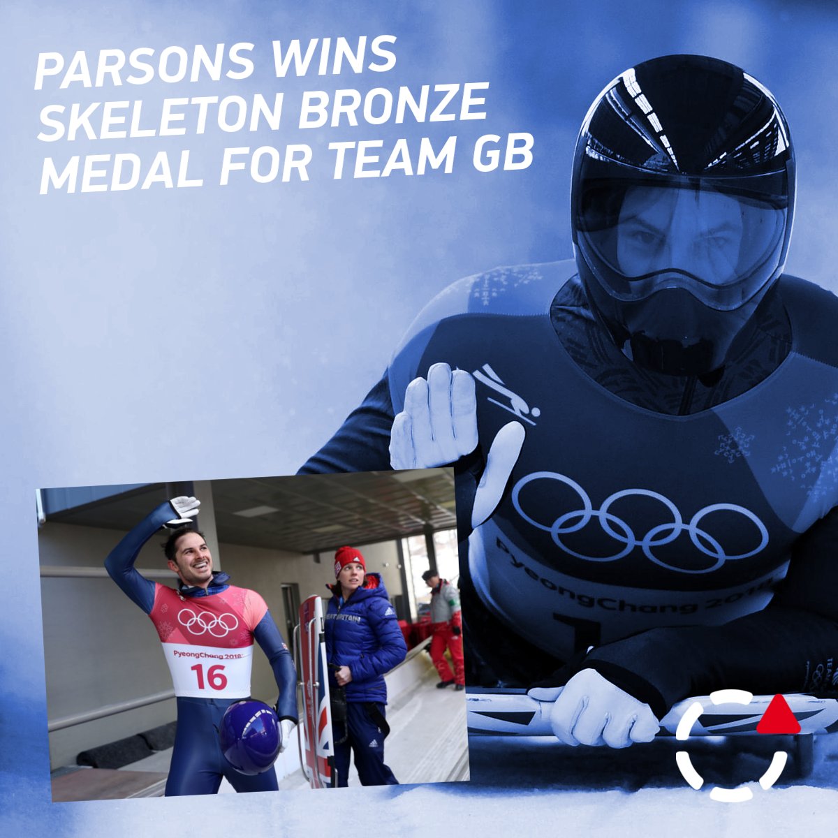 FlashscoreUK's tweet photo. Winter Sports: @domparsons won @TeamGB's first medal of the 2018 Winter Olympics with bronze in the men's skeleton! 🛷🥉 #FlashScores #WinterSports #WinterOlympics #Skeleton #DomParsons https://t.co/6vQ802Uv6y