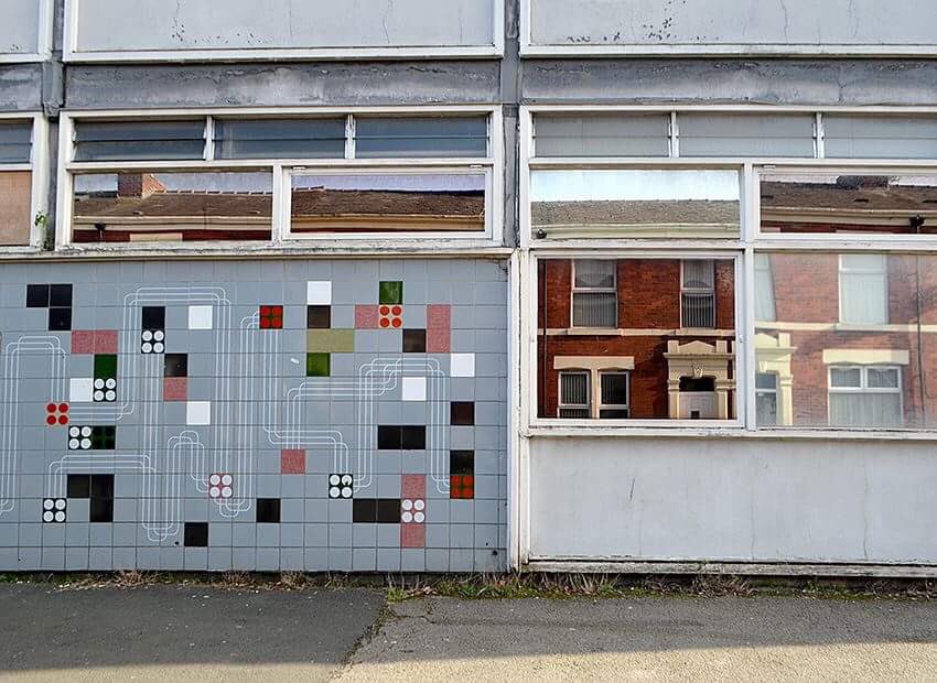 Mosaic and red brick terrace. Part of my series focusing on the streets of Preston. #streetphotography #streetphotomag #reallife #urbanphotography #urbanart #streetscene  #northern #thenorth #terracedhouse #atthecoalface