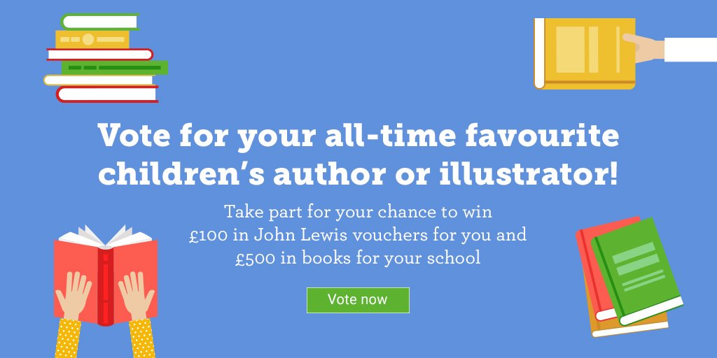 scholasticuk's tweet photo. Want to win £500 worth of books for your school plus £100 in vouchers for yourself? Just tell us who your favourite children's authors and illustrators are! https://t.co/pEGiWls23A https://t.co/00jK6XXjDu