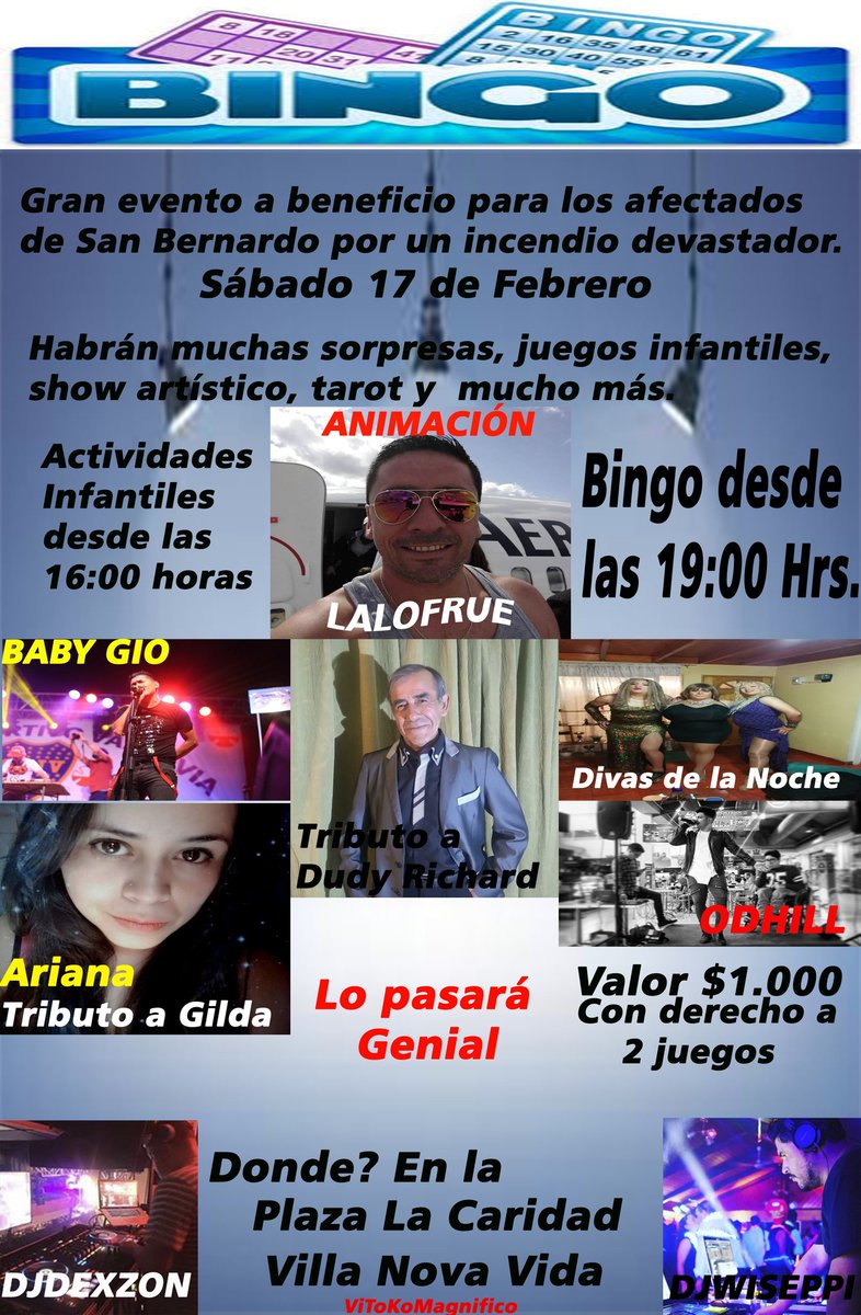 ViToKoMagnifico's tweet photo. @RadioActivaFm @jotaelegodoy @Narizconwifi @djblackchile Wena cauros del #PortalDelWeb @Narizconwifi @jotaelegodoy @djblackchile gran tarde para todos... Un abrazo chicos
@RadioActivaFm Gracias...❤ Pase la info porfis...
#Asteguau. #ViernesPary #Bingo17F https://t.co/gQwUIsiIZG