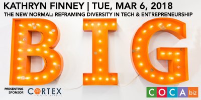snknight's tweet photo. Really pumped up about March 6 @COCAbiz speaker @KathrynFinney https://t.co/qfsqwOFFd1  @digundiv #diversity #technology #entrepreneurship https://t.co/j9UEIXwQ4L