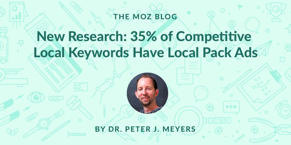GetFoundOnlin's tweet image. New Research: 35% of #Competitive #LocalKeywords Have Local Pack Ads via @Moz #Keyword #LocalSEO #SEO #DigitalMarketing #OnlineMarketing buff.ly/2Eq4Dwk