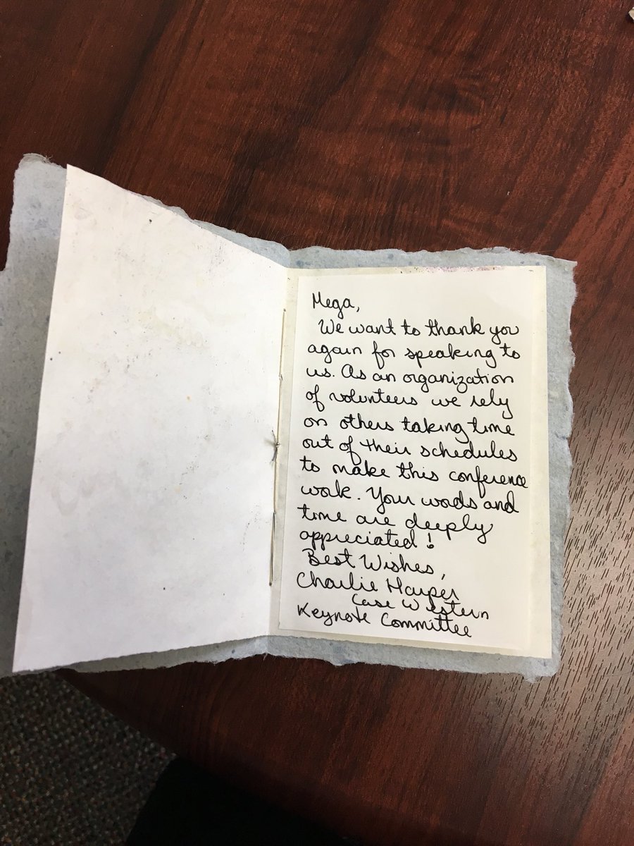 mmsubram's tweet image. I am absolutely grateful for all the love and ideas #c4l18 - thank you for having me. And to the keynote committee, this hand made card is beautiful. Safe travels everyone!