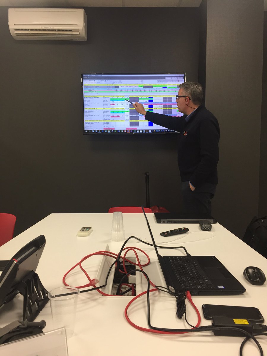 C2NET_Project's tweet image. Finishing the meeting with #NOVATEC. @C2NET_Project Results of the production plan and application in the shop floor