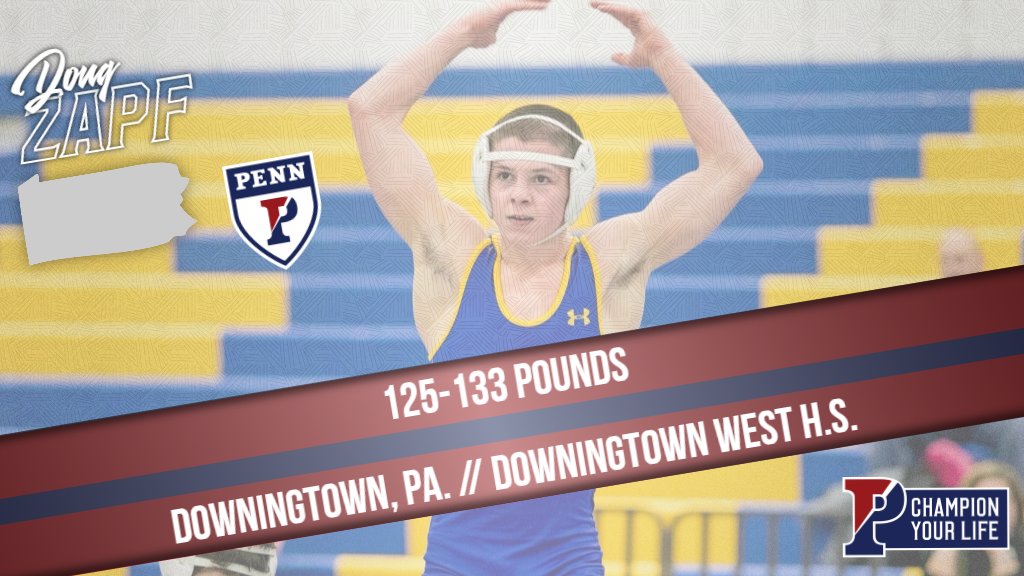 Doug Zapf   125 lbs.

2017 Pennsylvania State Champion

2x PIAA District Champion

Fifth At Powerade