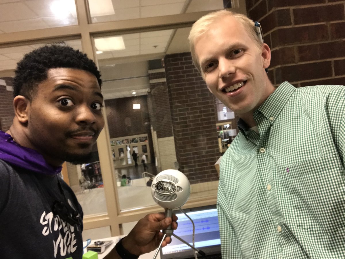 Mister_Kelly's tweet photo. Make sure to come to the second floor to be a guest on our Seis Hermanos podcast talking about your experience at #bcsdbetheone @BCSDTechTeam @bcsdschools @DrCumbee @ang_Ching10 https://t.co/x2pKbZhkBf