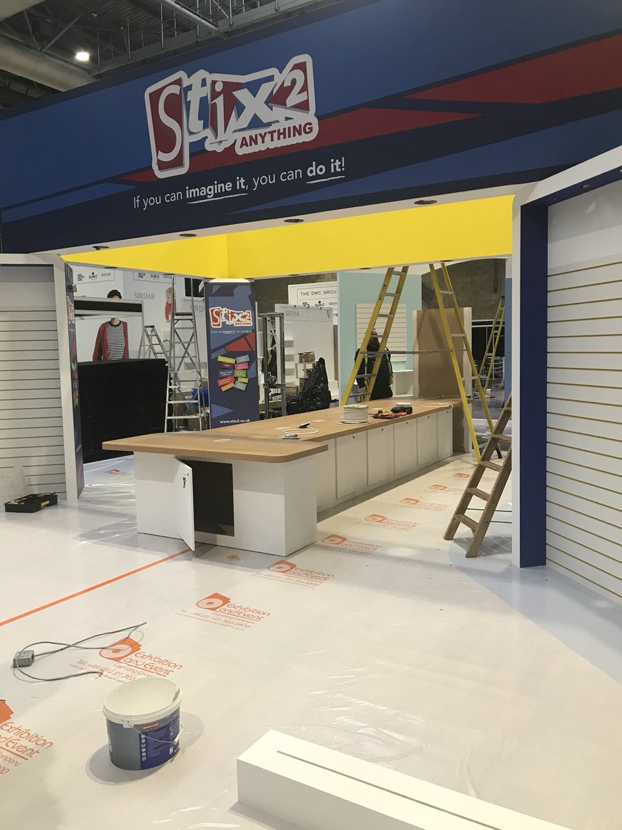 Our new stand is coming along nicely <a href="/CHSIstitches/">CHSI Stitches</a> thanks to the team <a href="/AstroExhibition/">AstroExhibitions</a> doing a great job guys! Show starts Sunday...... 😊