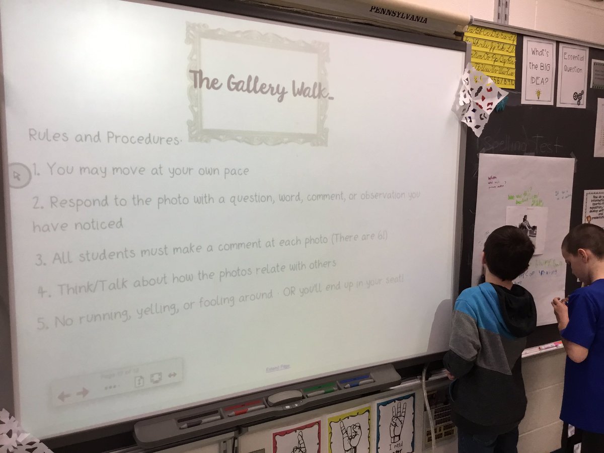 MissMyersGrade3's tweet image. Participating in a gallery walk to spark questions and conversations about the women's ball league during WWII before we explore articles about the conflicts of women's sports in the past ⚾️ #totalparticipationtechniques #tpts