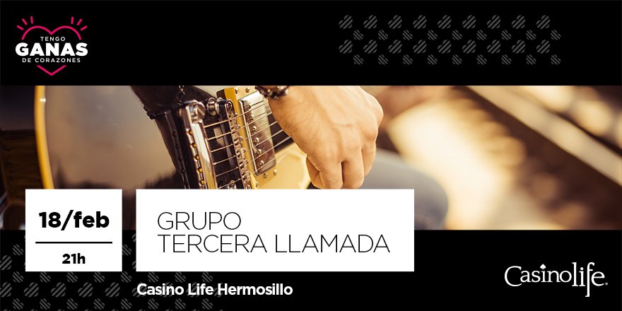 Los mejores eventos están en Casino Life #Hermosillo. ¡Disfruta de un gran domingo con nosotros!