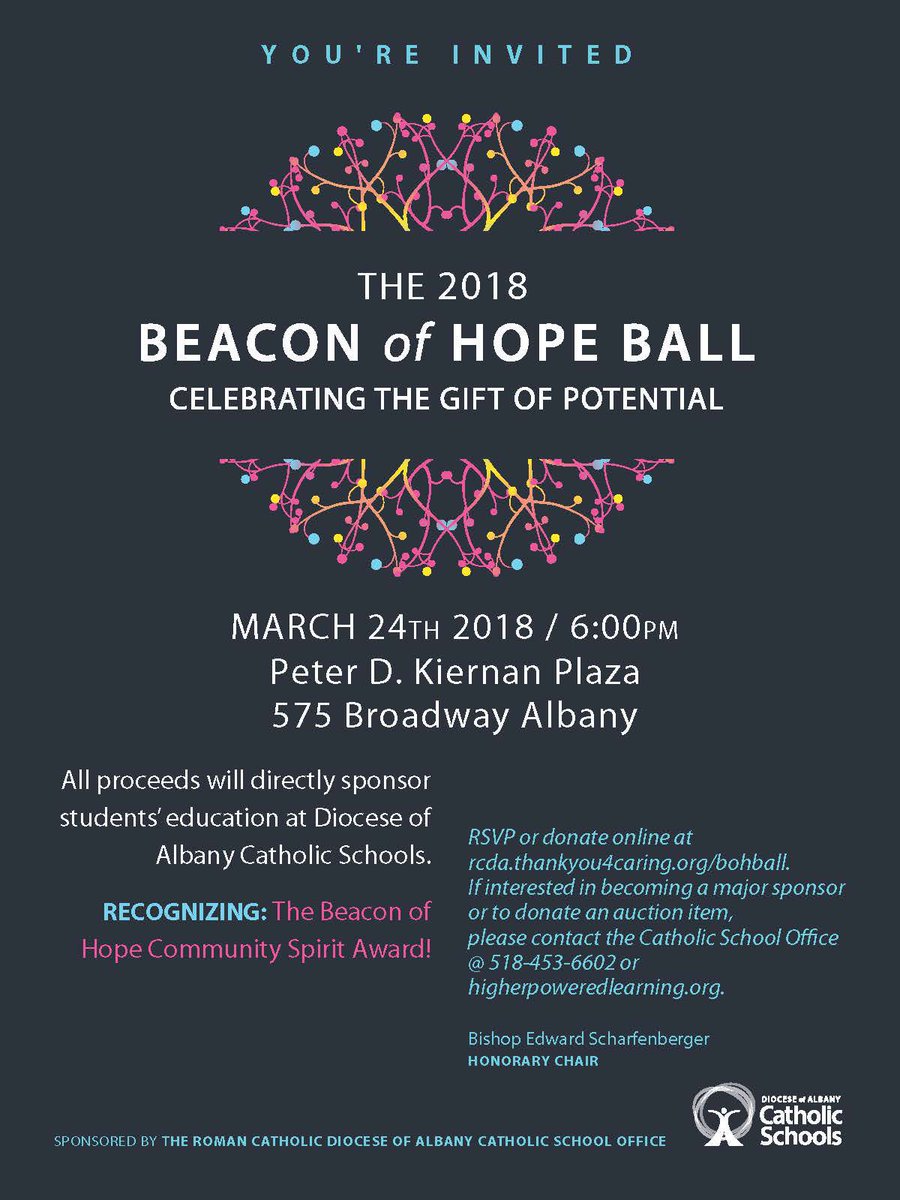 DrGioVirgig's tweet photo. Join us and honorary chair @AlbBishopEd on Saturday, March 24 for our Beacon of Hope Gala supporting Catholic education in the @AlbanyDiocese @RCDASchools! Get your tickets here: https://t.co/36e8IA0KMK https://t.co/9igl4KAgCt
