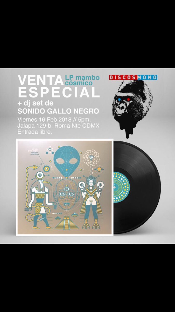 sonidogayonegro's tweet image. Hoy tenemos venta especial de #mambocosmico en Vinilo, no se queden sin el suyo! @DiscosMono