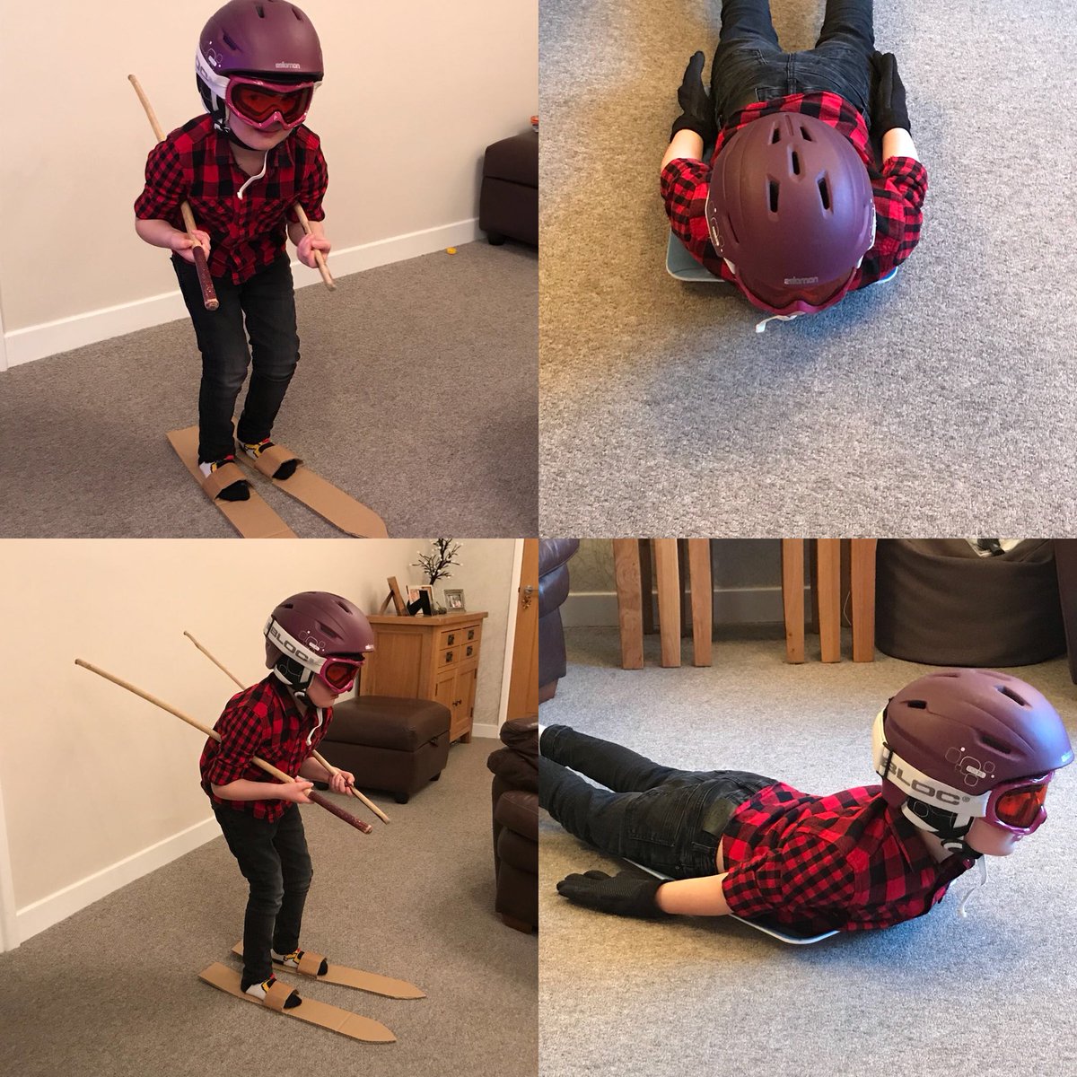 bow_anna's tweet photo. Inspired by the Winter Olympics. Half term fun. Go Freddie. @BBCSport @bbcgetinspired https://t.co/rwwiAJpXI8