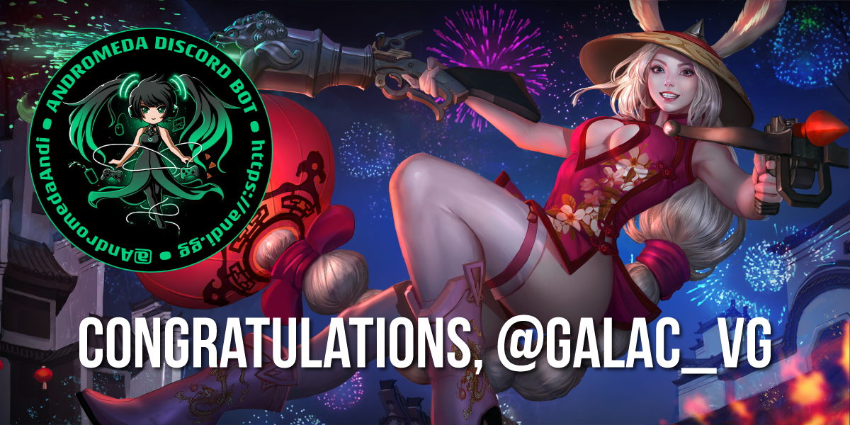 AndromedaAndi's tweet photo. 🏮🎊 Congratulations to @Galac_VG, winner of Gwen's new Red Lantern skin! Look for a DM very soon with instructions on how to claim your prize! 🎊🏮 #Vainglory5v5 #LunarNewYear https://t.co/yqpR0EqKrM