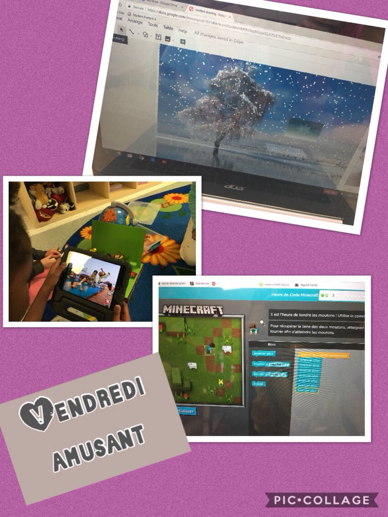 mme_elghazal's tweet photo. Exploring Google Drawings, Stikbot Studio and Coding during our centres @HolyFamilyCSOtt #OscbFsl  #StudentEngagement https://t.co/HvVkRUPk3d