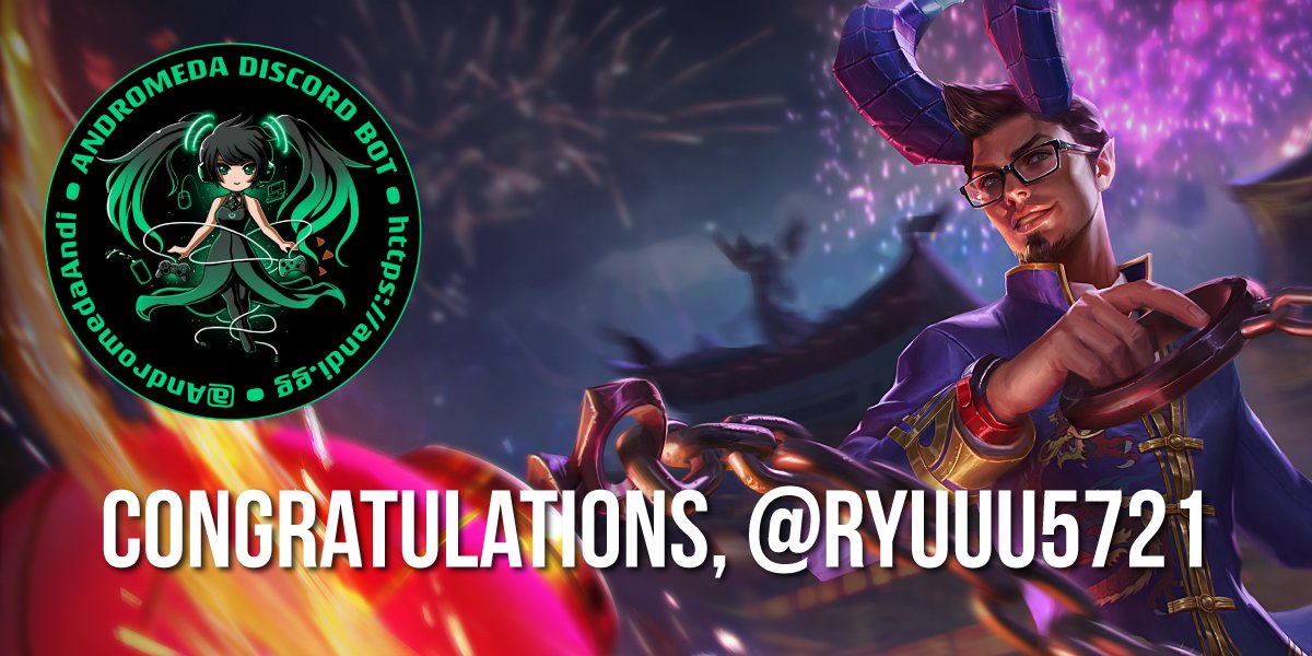 AndromedaAndi's tweet photo. 🏮🎊 Congratulations to @ryuuu5721, winner of Reza's new Red Lantern skin! Look for a DM very soon with instructions on how to claim your prize! 🎊🏮 #Vainglory5v5 #LunarNewYear https://t.co/8EZhXxRUMK