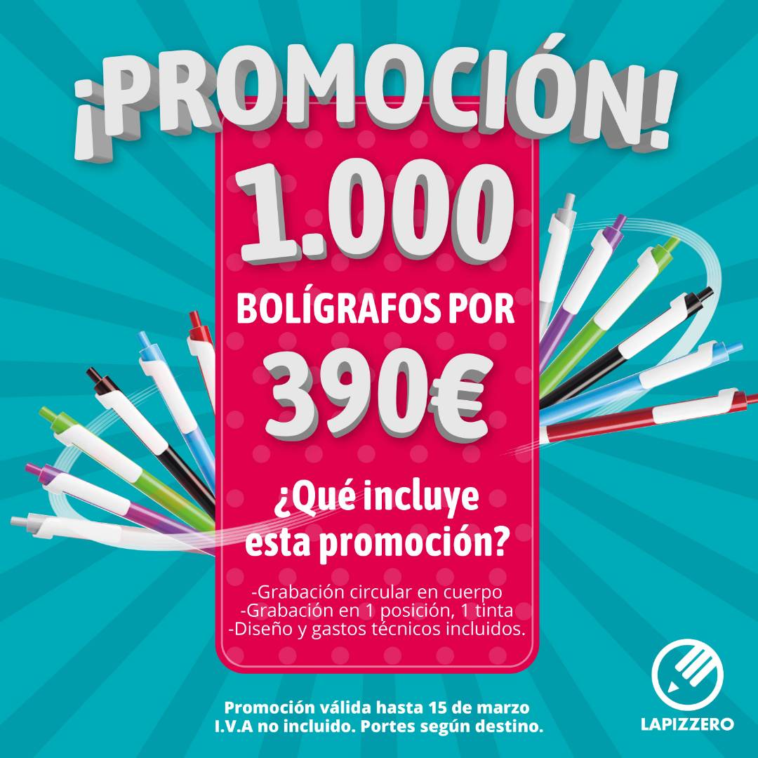 LapizzeroPTO's tweet photo. ¡Ofrézcale a sus clientes un artículo promocional de gran utilidad, elaborado con material de la mejor calidad! Contáctenos a través de info@lapizzero.com o por los teléfonos 968 119 984 - 671 577 960 #lapizzero #pto #publicidad #marketing #merchandising #diseñografico #españa https://t.co/MuG41hxitU