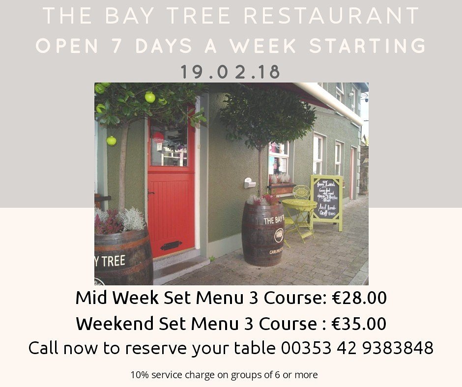 TheBayTree1's tweet photo. @LouthHour @VisitLouthIE  @discoverlouth @carlingheritage @CarlingfordBeer @Candoparish @CarlingfordIRE @Louthchat @DundalkTourist @DundalkDemocrat @TOTTDundalk @NewryTimes @nmdcouncil Book your table on
00353 42 9383848 #FeelGoodFriday
#restaurant #food #foodie #foodies https://t.co/nEi6bVM0tH