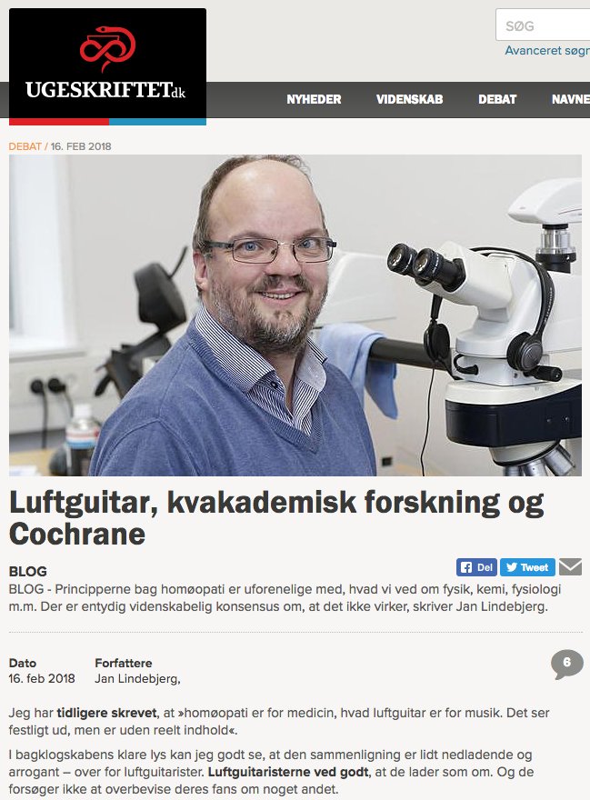 ProfPHansen's tweet photo. Kritikken haglede ned over Jan Lindebjerg efter han sidestillede Homøopater med Luftguitarister. 
Heldigvis er Jan en person der lytter til kritik, og han er i dag kommet med en uforbeholden undskyldning.... til luftguitaristerne. #dksundhed #luftguitar https://t.co/XMIIgyjfmb https://t.co/yyqFI7EaGD
