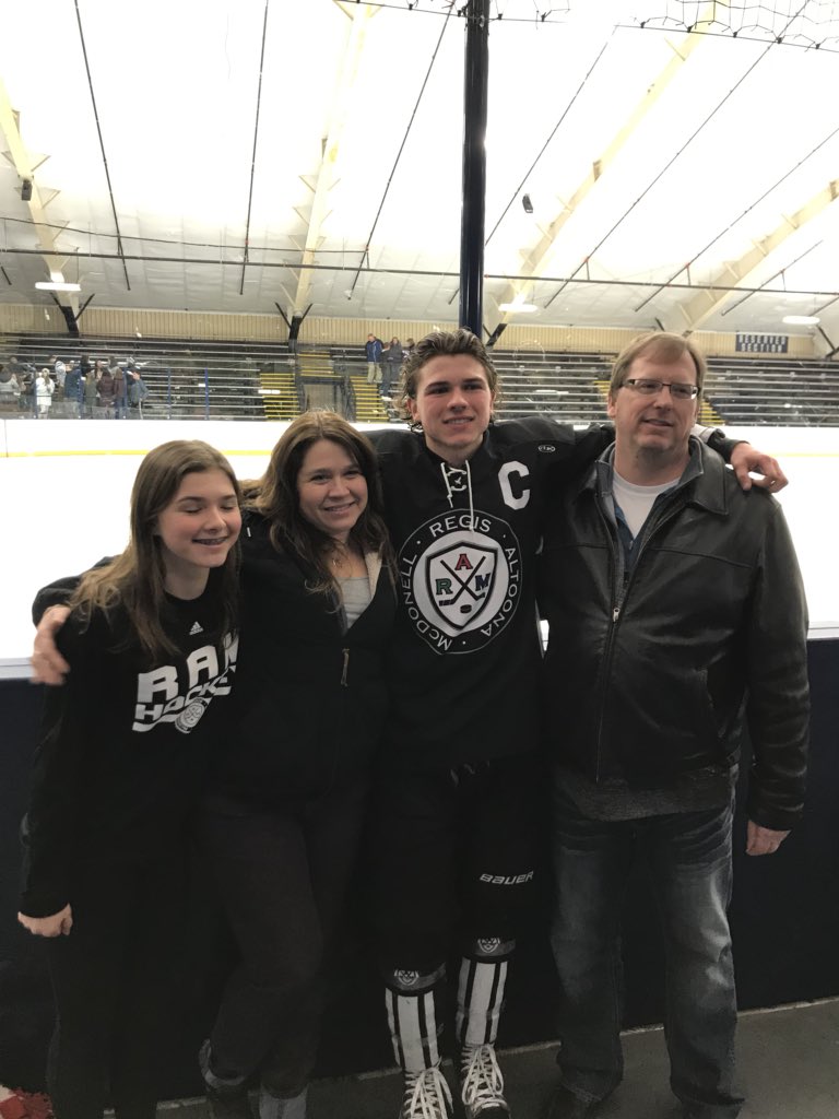 weareRAMHockey's tweet photo. @aerickson0021 you wore that “C” with pride and represented RAM Hockey as well any fan could hope. You also scored last night! That was awesome. https://t.co/eBbc8dj6YW
