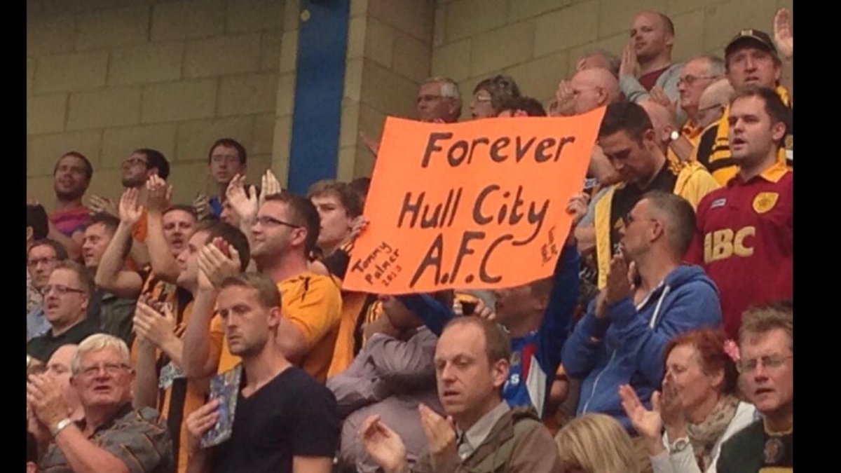 leighpalmer's tweet photo. First game of the season at Stamford Bridge2013 first signs of the name change had started creeping in.

It’s been a long 5 yrs ...

#Allams #HullCityAFC
@HullCityST https://t.co/jFTOIrTiMa