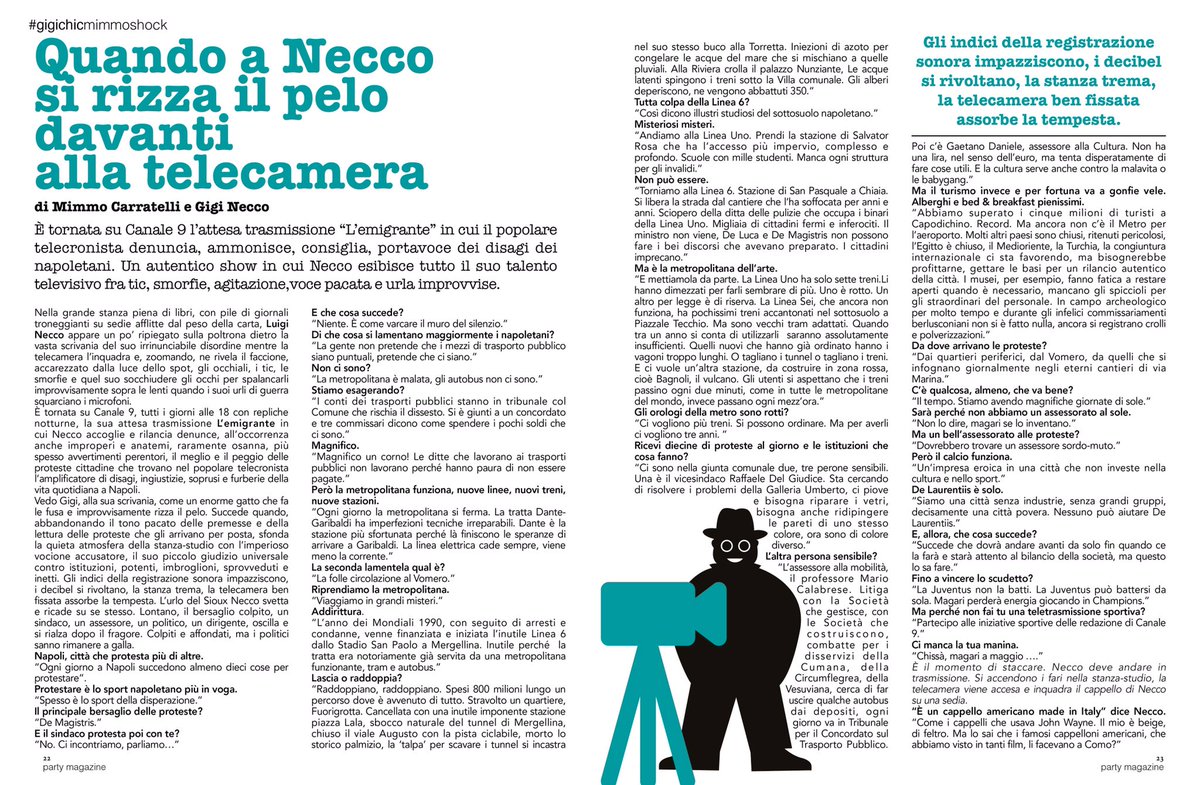 #gigichicmimmoshock la rubrica di Mimmo Carratelli e <a href="/luiginecco/">luigi necco</a>  partymagazine.it