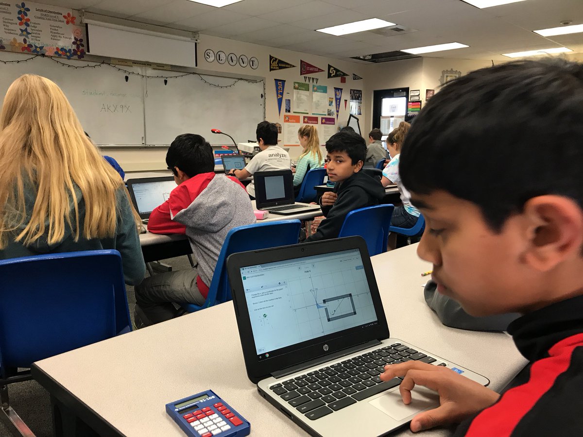 ALittle_Math's tweet photo. 7th graders accepting Mrs. Curula’s #desmos challenge! #PusdEDU https://t.co/TjZyRtVLux