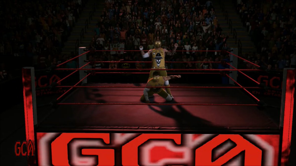 GCAWRESTLING2K's tweet photo. What a match between @RIG_GCA and #BatDre on last nights edition of #GCAWrestling! The two went back and forth with all they had! Rig managed to come out the winner, pleasantly surprising the #GCAWrestleVerse! #GCAWrestling #WWE2K18 #YouTube #PS4 #GiveCAWCreatorsAChance #Gaming https://t.co/72GWQWBvUi