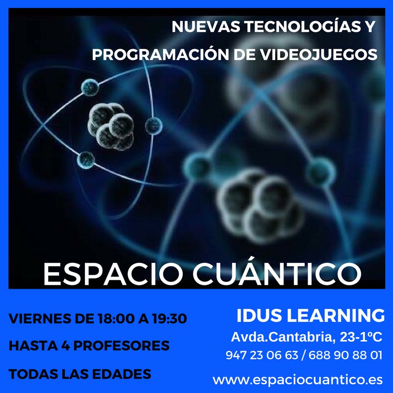 IDUS_Learning's tweet photo. ¡Bienvenido al club de las nuevas tecnologías!
En este espacio contamos con los 4 maestros más sorprendentes, increíbles y divertidos del Espacio Cuántico para aprender temas tan impresionantes como... PROGRAMACIÓN DE VIDEOJUEGOS, 
DISEÑO GRÁFICO
EDICIÓN DE VÍDEO... https://t.co/vYHKU3ff7s