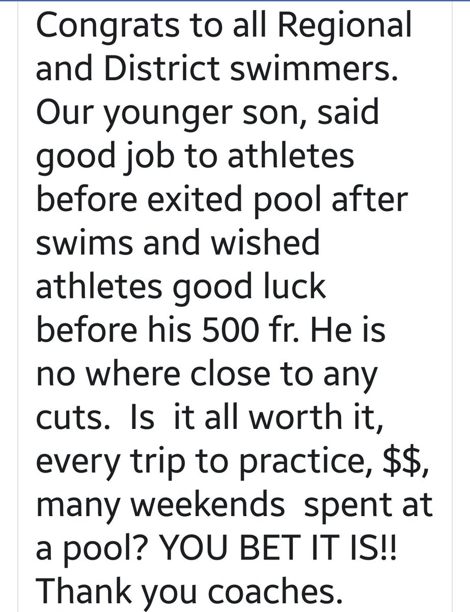 susanmechler's tweet photo. Memory from 5 yrs ago... a lot more goes into the making of a ๐ฅ medal team than fast times.
coaches @ToddBillhimer
& @KenHeis fundamentally understand this
๐๐ @RAYSswimming
#Goldlooksgoodonyou
#alwaysaray @imaginemason
@USASwimming https://t.co/vE2MiQPsIv