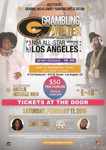 Know Ima C all my Cali #GramFam #grambling alums #HBCU grads &amp; supporters @ tmrw fundraiser honoring 2 legends that attended <a href="/Grambling1901/">Grambling State Univ</a>