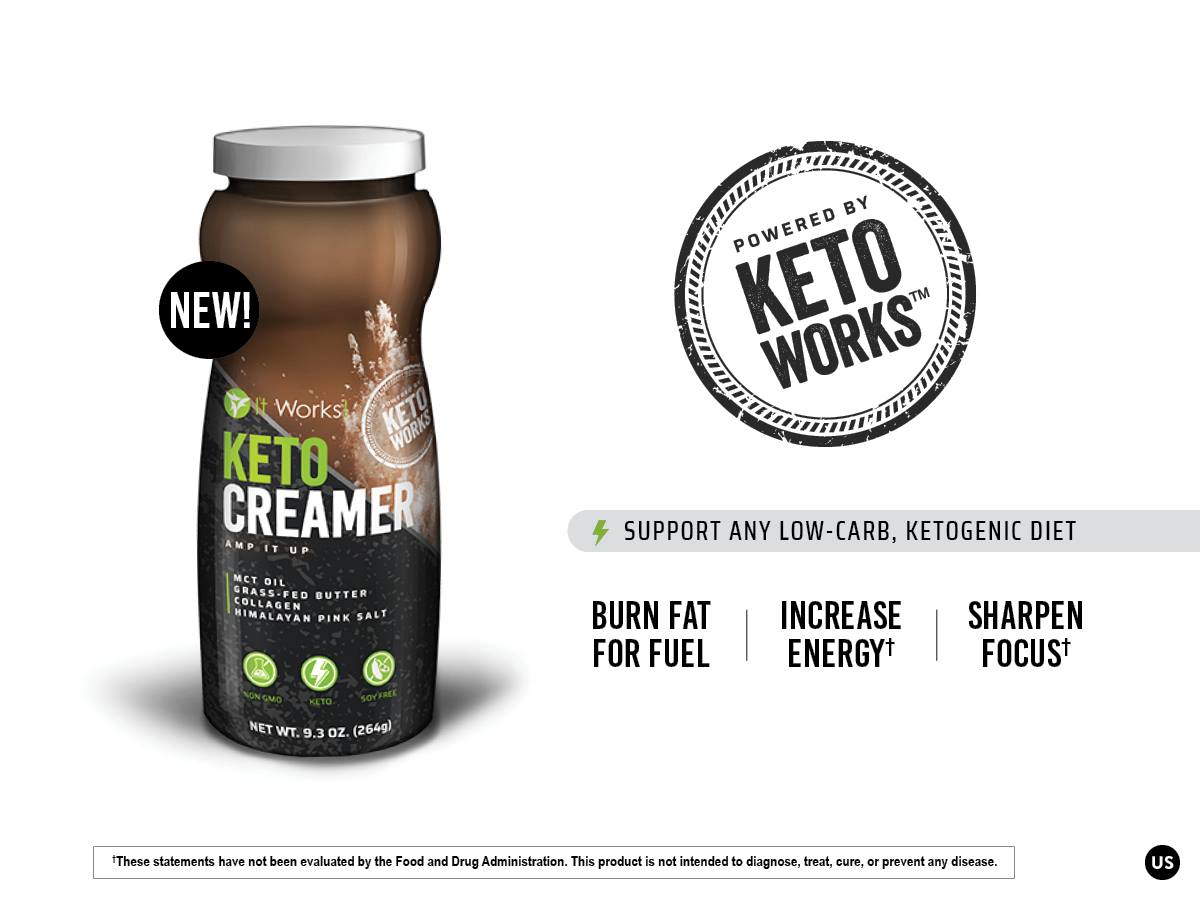 ItWorksGlobal's tweet photo. AMP IT ALL UP with It Works! Keto Creamer powered by KetoWorks! With Grass-Fed Butter and Medium Chain Triglycerides (MCTs), this powder creamer brings the extra kick of keto energy to your favorite foods and beverages! https://t.co/z7SDXRhGgI