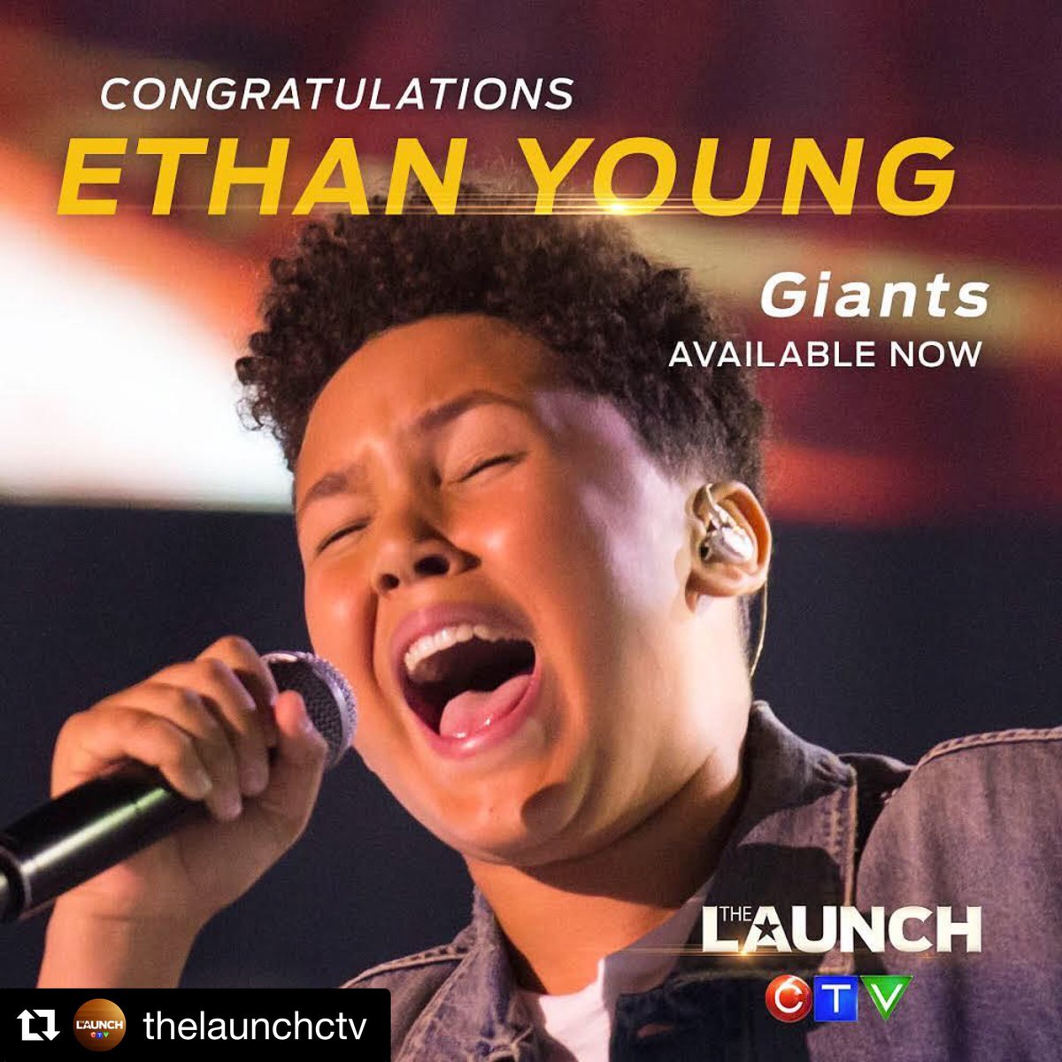 Such an incredible performance from <a href="/ethanyoungmusic/">Ethan Young</a> ! If you haven’t listened to this track yet you are missing out!! “Giants” is availed now everywhere. 🔥🔥 <a href="/TheLaunchCTV/">The Launch</a> <a href="/scottborchetta/">Scott Borchetta</a> 
.
.
#thelaunch #musician #music #giants #live #singer #singing #sing #artist #art #love