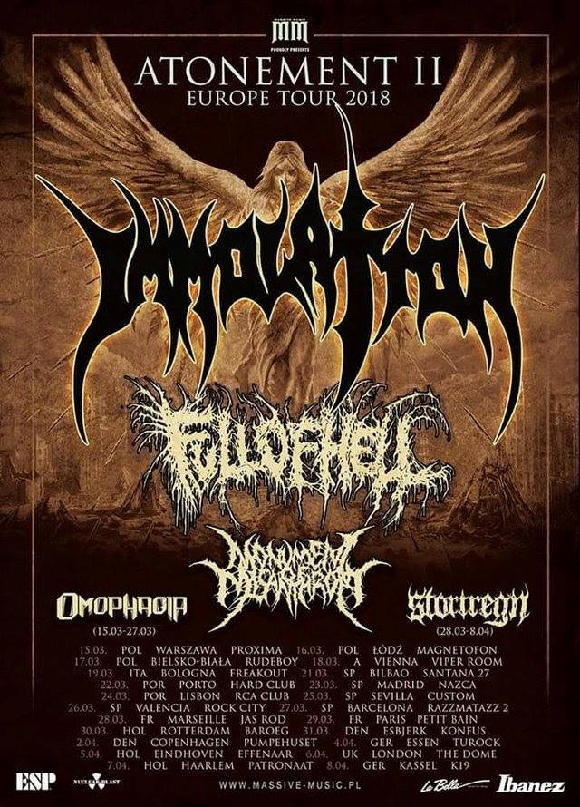 Dioses_Metal's tweet photo. #AgendaDeConciertosDDM FECHAS DE LA GIRA MUNDIAL DE IMMOLATION: Queda solo un mes para el inicio de la gira de INMOLATION por Europa y America con su “Atonement II - Europe Tour 2018”. #Inmolation https://t.co/YUofHXKN7O