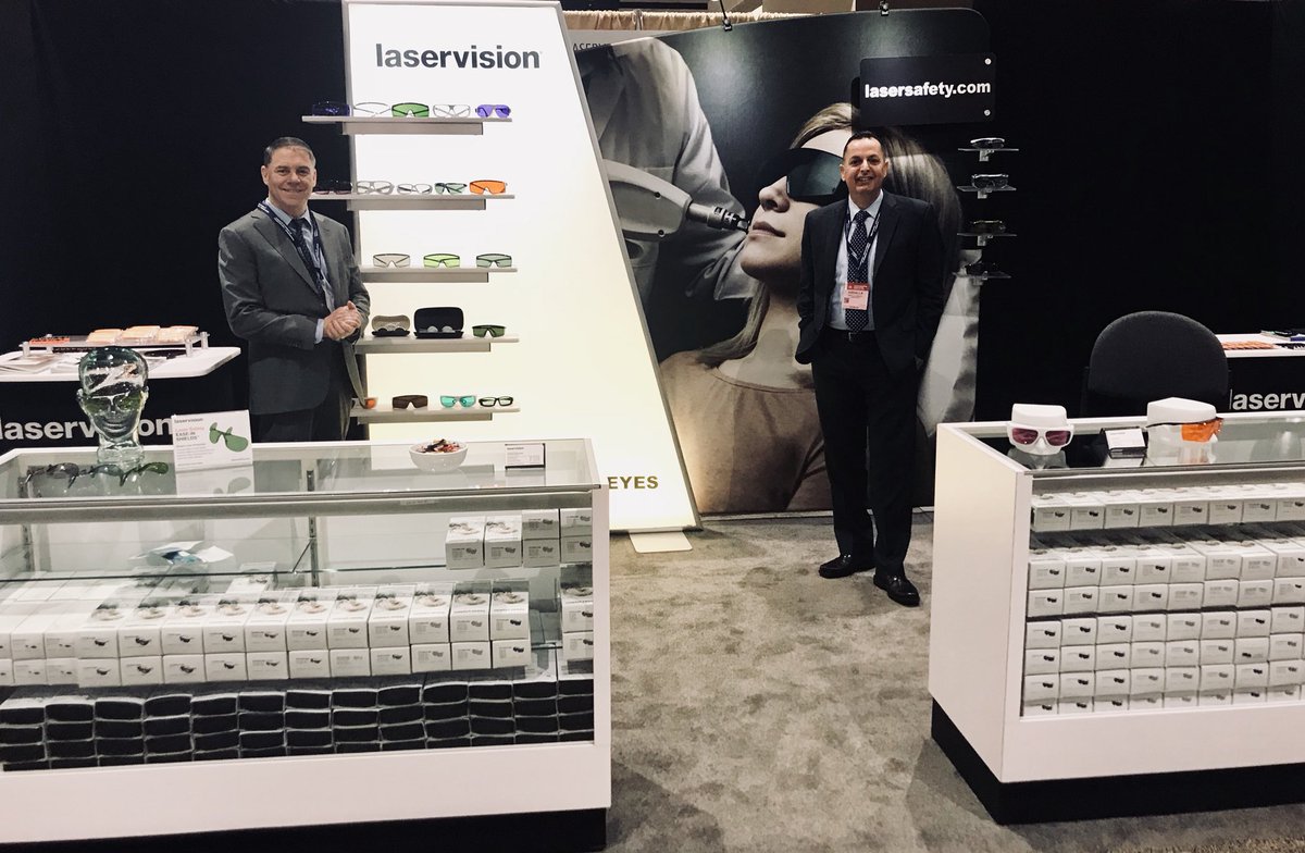 We’re in sunny San Diego this weekend for #AAD! Talk to Abdalla and Tom about our #LaserSafety eyewear #ShowSpecials. Booth # 1917.