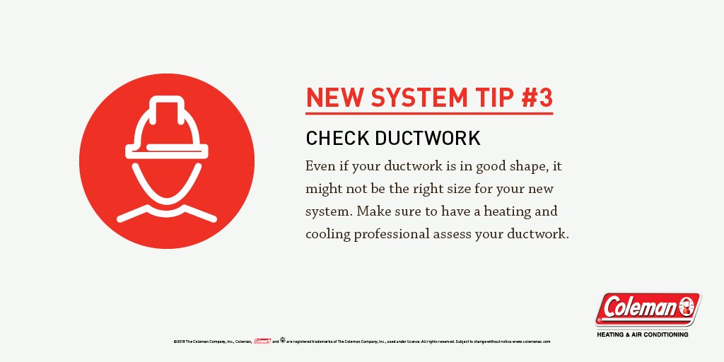 ColemanHVAC's tweet image. Homeowners often forget that replacing part of your home's comfort system requires an eximination of the whole system. ow.ly/gVig30ia7f2 🏡 #HomeImprovement #HomeTip