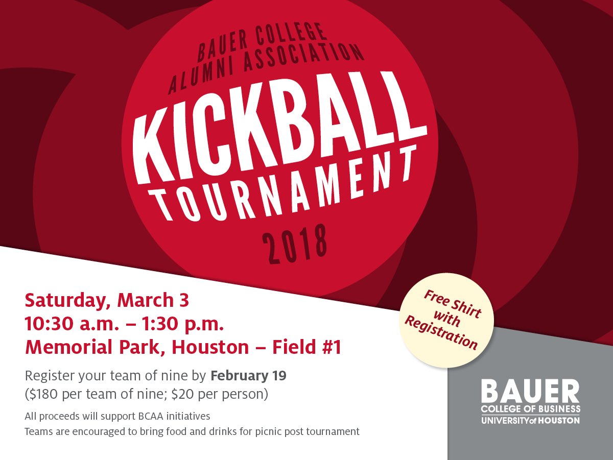 BauerAlumni's tweet image. Have you registered yet?? #Kickball #AllWelcomed #SignUp #RegisterOnline #SaturdayFun #TellYourFriends