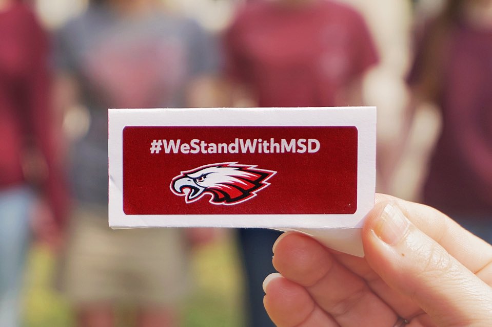 htyearbook204's tweet image. Today #WeStandWithMSD in burgundy and silver